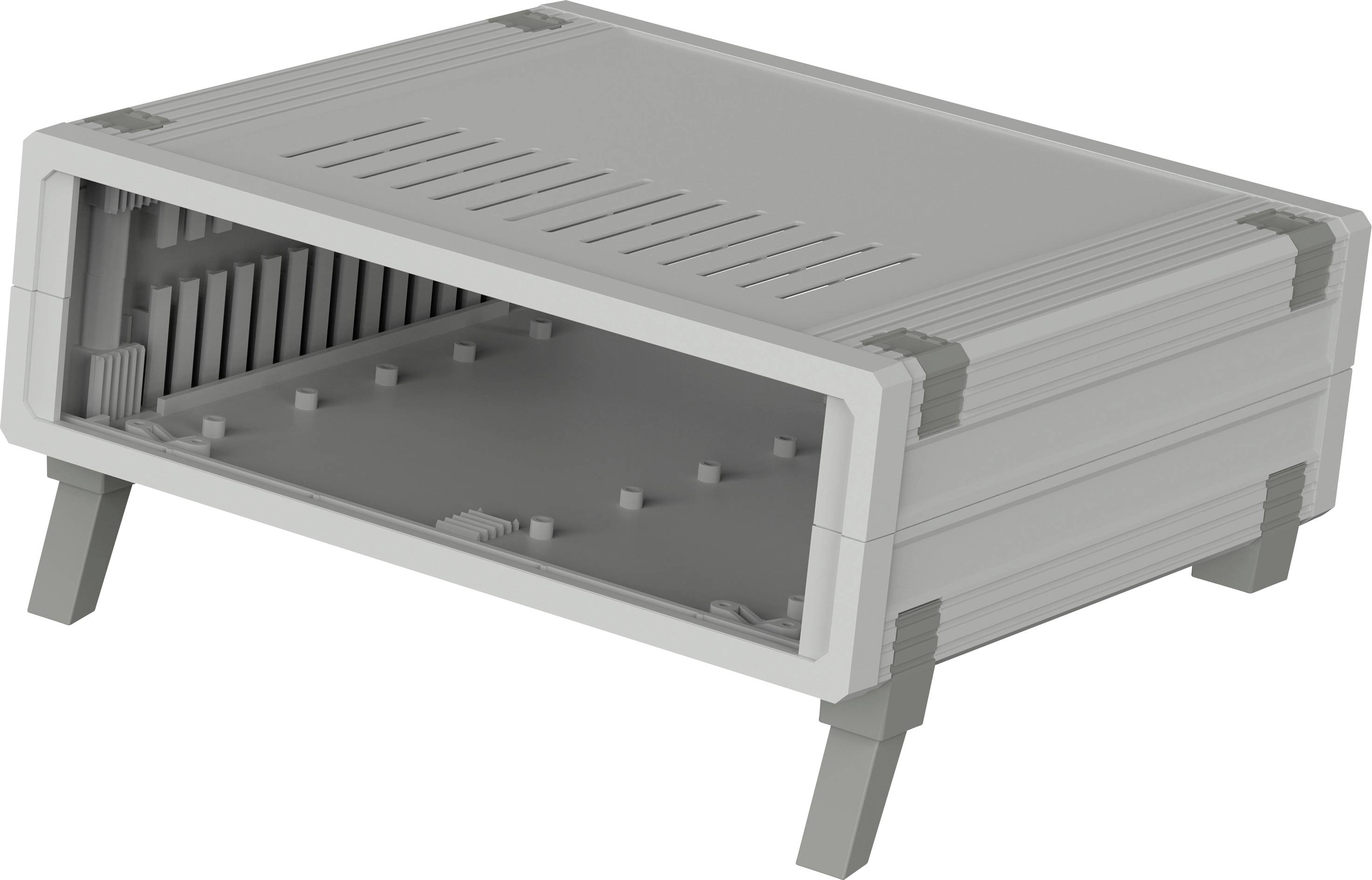 Boîtier pupitre Bopla 55520010.MT1 plastique gris clair, gris agate (l x H x P) 223 x 72 x 199 mm 1 pc(s)