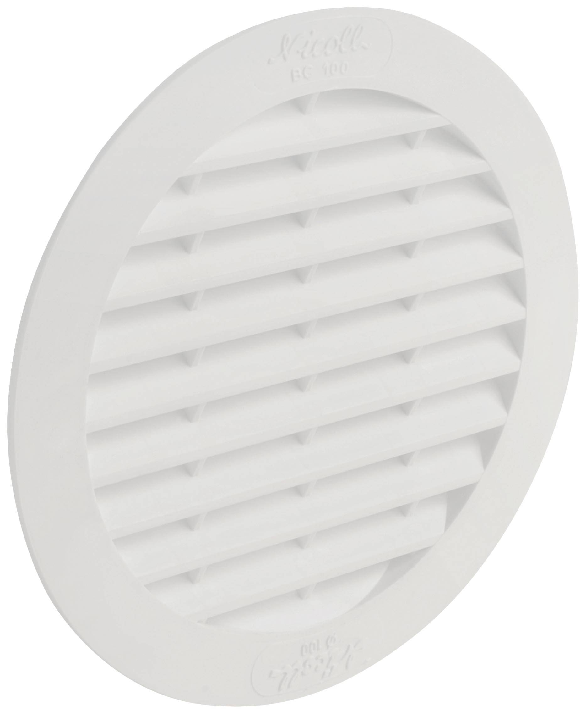 Wallair N32920 Grille d'aération plastique Convient pour Ø de tube: 10 cm