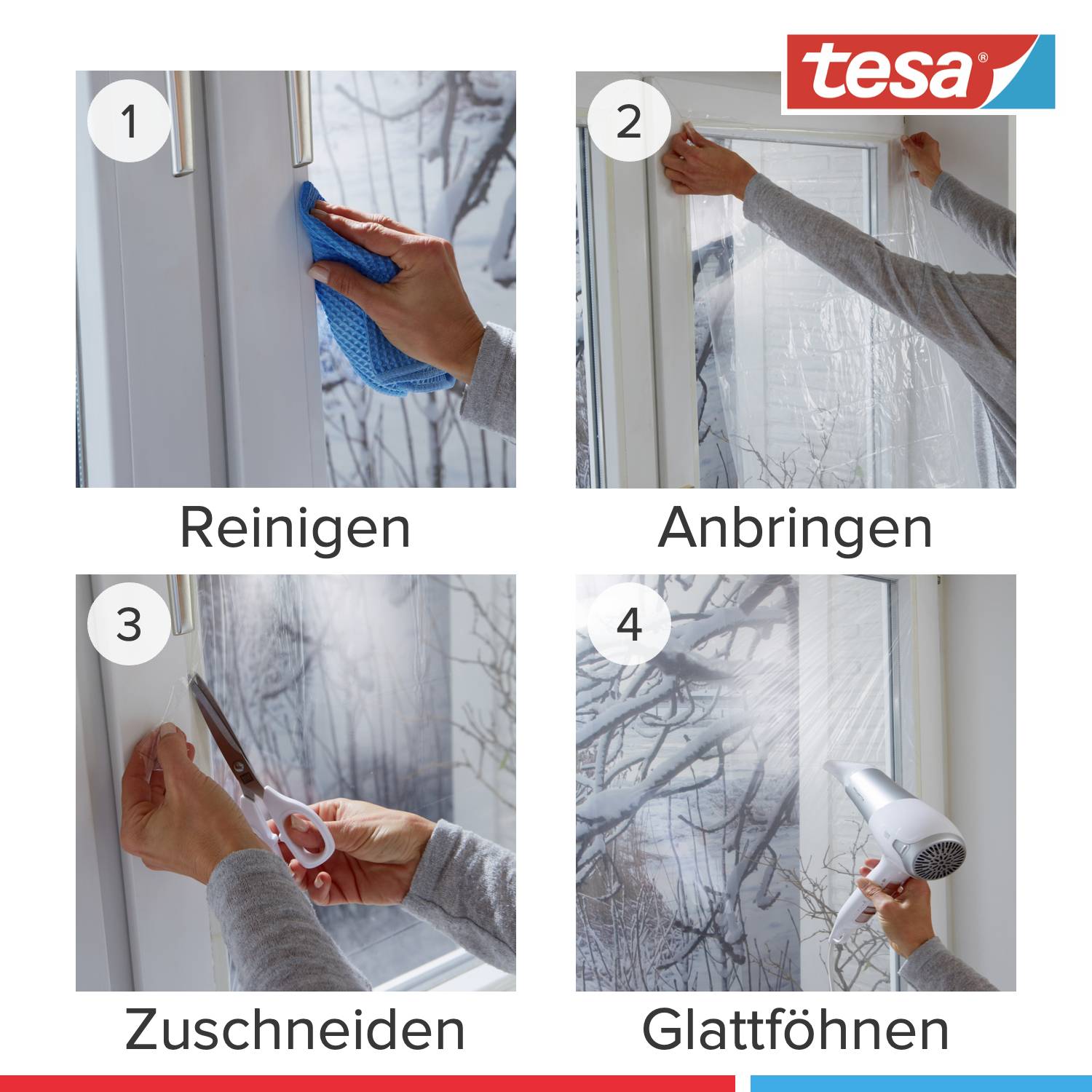 Film isolant tesamoll® tesa 05432-00000-01 transparent (L x l) 4 m x 1.5 m acrylate 1 pc(s)