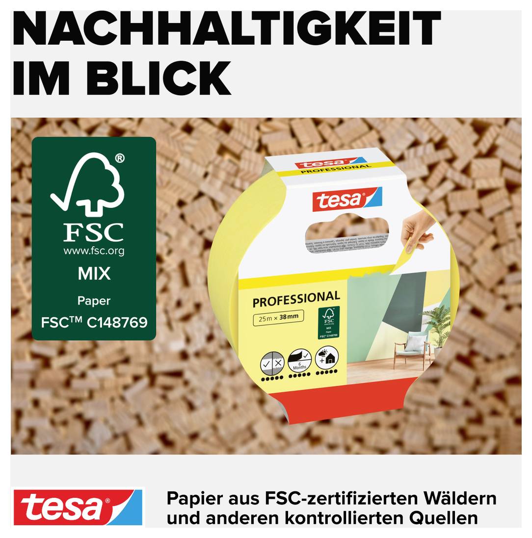 « La durabilité à l'esprit » avec l'emballage tesa, certification FSC. Papier provenant de forêts FSC et d'autres sources contrôlées.