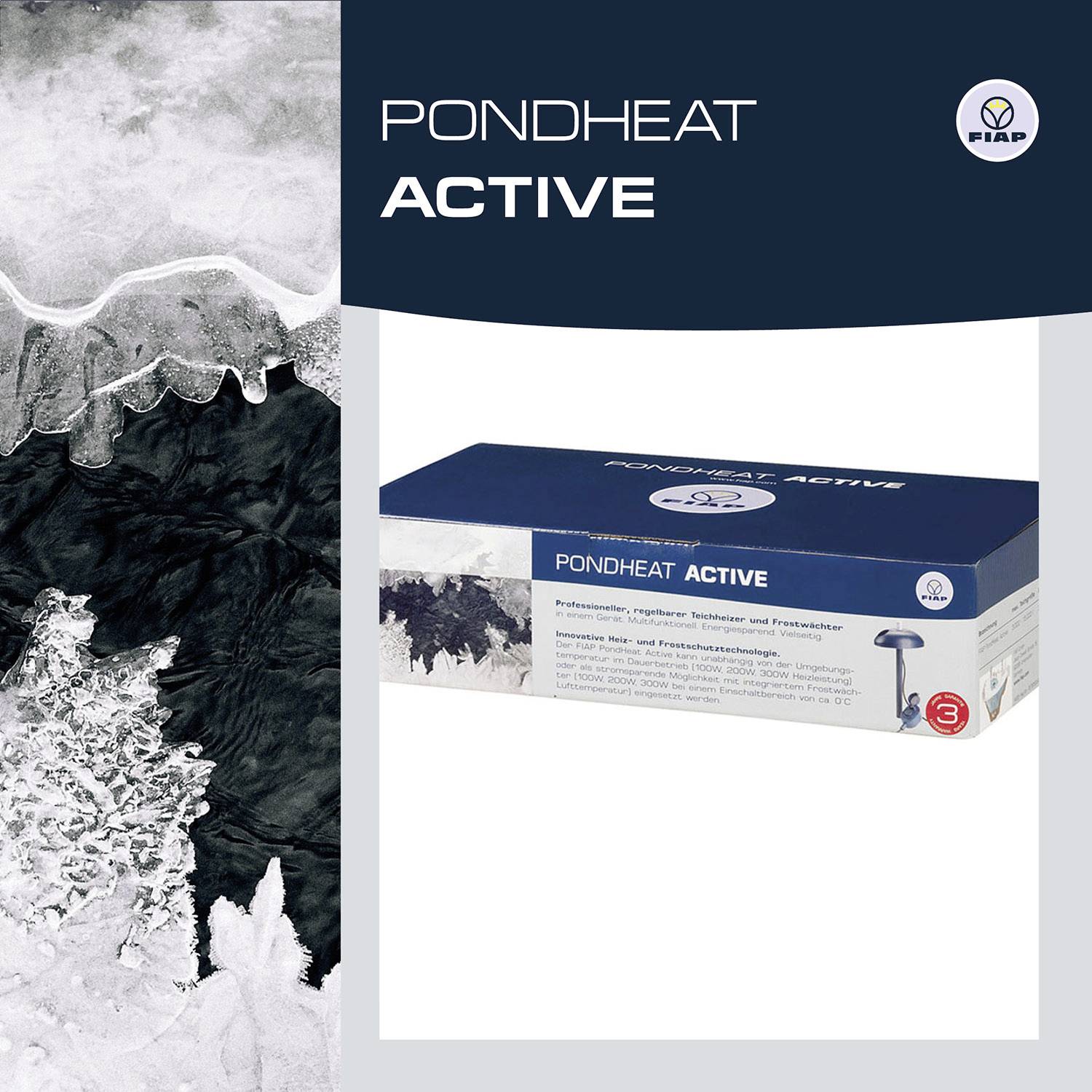 FIAP 2980 POND HEAT ACTIVE Chauffage de bassin (Ø x H) 230 mm x 170 mm 1 pc(s)