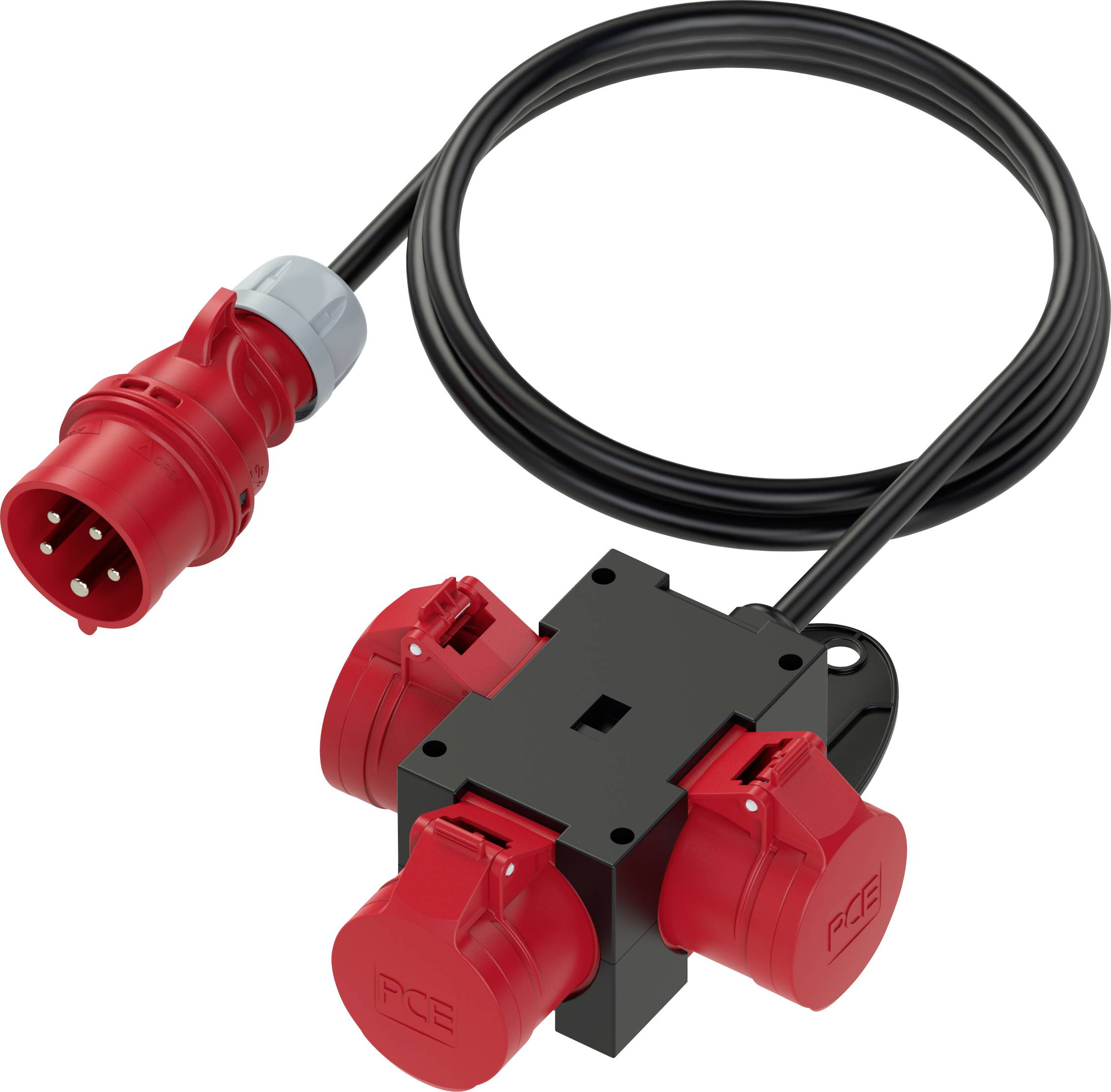 Répartiteur de courant CEE PCE 9430721 Répartiteur CEE 16A, 1.5 m H07RN-F 5G 1,5 mm² IP44