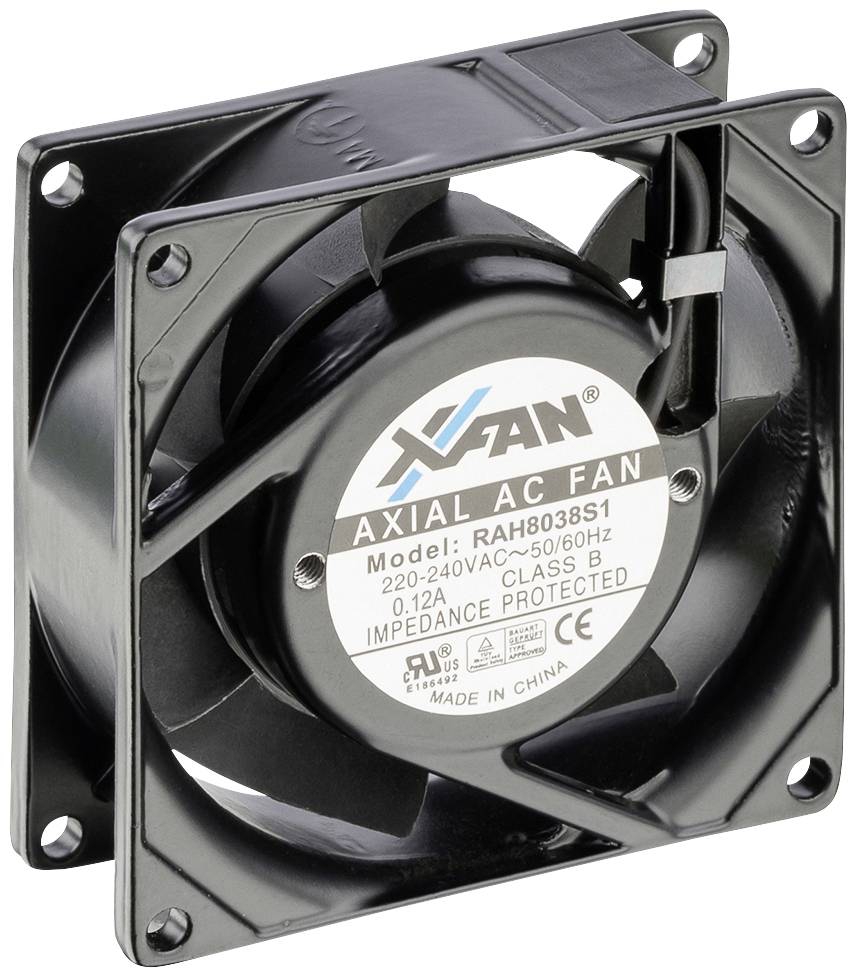X-Fan RAH8038S1 Ventilateur axial 230 V/AC 36 m³/h (L x l x H) 80 x 80 x 38 mm