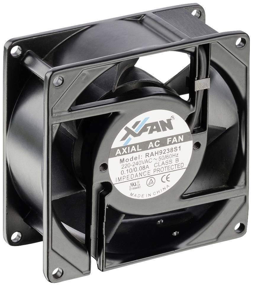 X-Fan RAH9238S1 Ventilateur axial 230 V/AC 66 m³/h (L x l x H) 92 x 92 x 38 mm