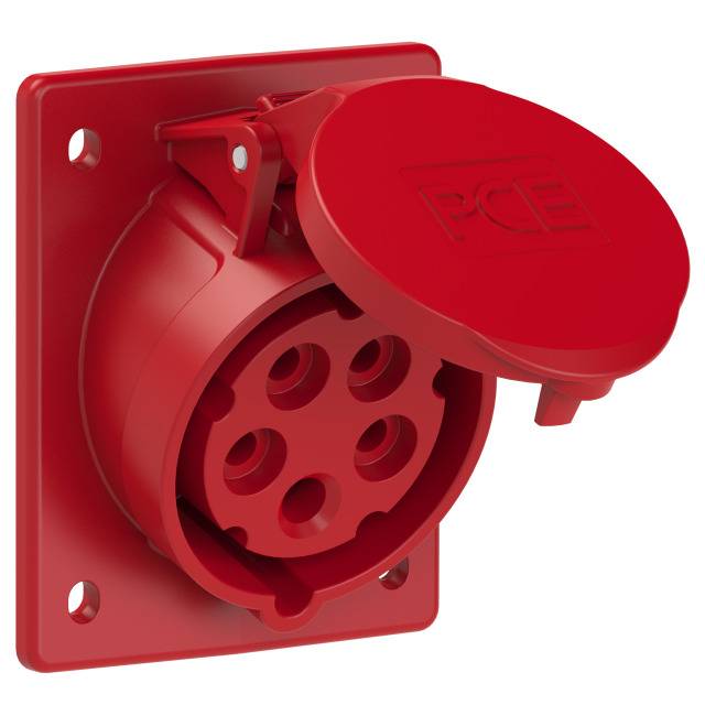 Prise femelle CEE 16 A 5 pôles PCE 415-6tt 400 V rouge 1 pc(s)
