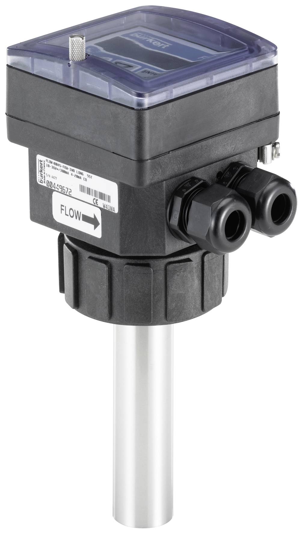 Débitmètre électromagnétique à insertion, avec indicateur digital Bürkert 8045 449671