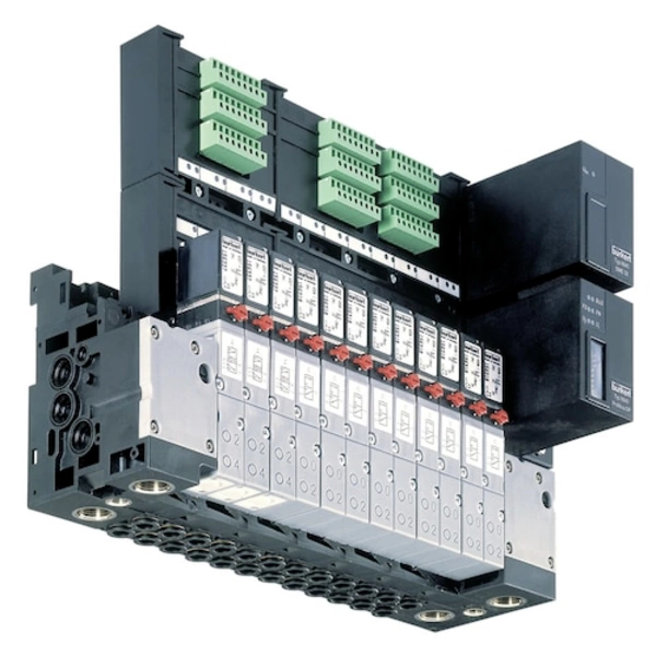 Bürkert 8640 213458 Ilot de vannes 24 x 5/2 voies Commande (pneumatique) Profibus DPV1 avec RIO Master 1 pc(s) Bürkert 8640 213458 Ilot de vannes 24 x 5/2 voies Commande (pneumatique) Profibus DPV1 avec RIO Master 1 pc(s)