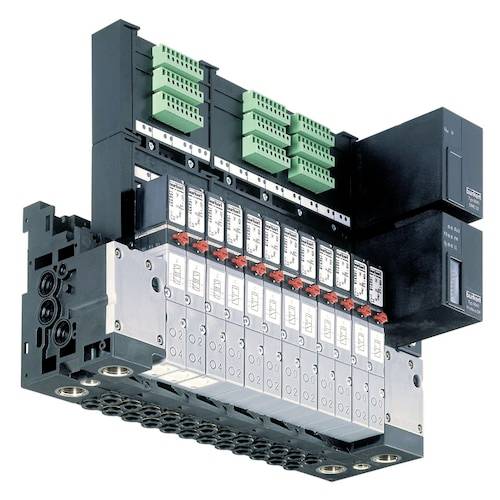 Bürkert 8640 218956 Ilot de vannes 16x 5/2 voies Commande (pneumatique) Profibus DPV1 avec RIO Master 1 pc(s)