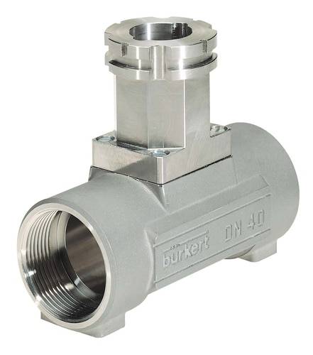 Vanne de tuyauterie métallique portant l'inscription 'DN 40', utilisée pour le flux de liquides ou de gaz dans des applications industrielles.