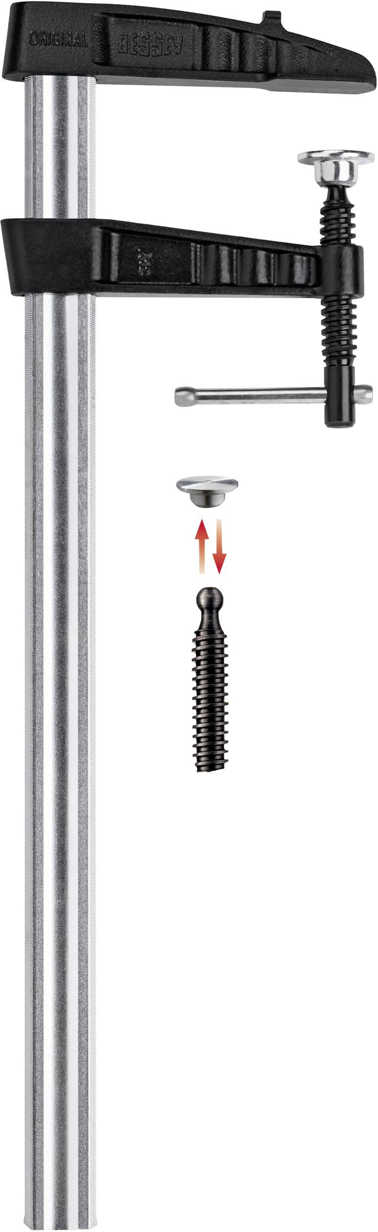 Bessey TGK50K Serre-joint en fonte malléable TGK-K 500/120
