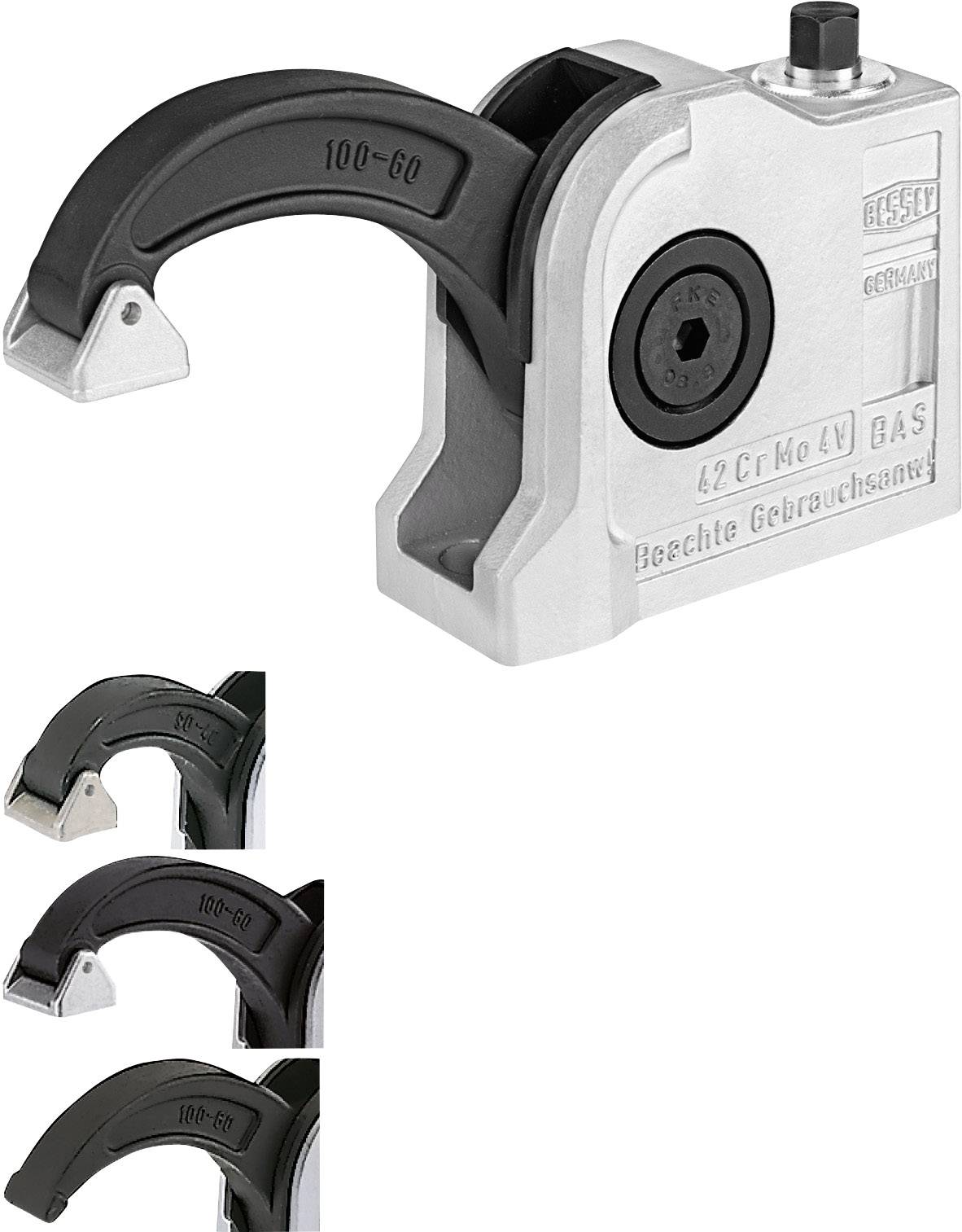 Bloc de bridage compact fermé BAS-CB10-6 Bessey BAS-CB10-6 Envergure max.:97 mm Mesures d'empattement:60 mm