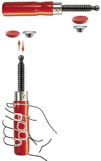 Poignée bois avec plaque de pression remplaçable Bessey 3101390