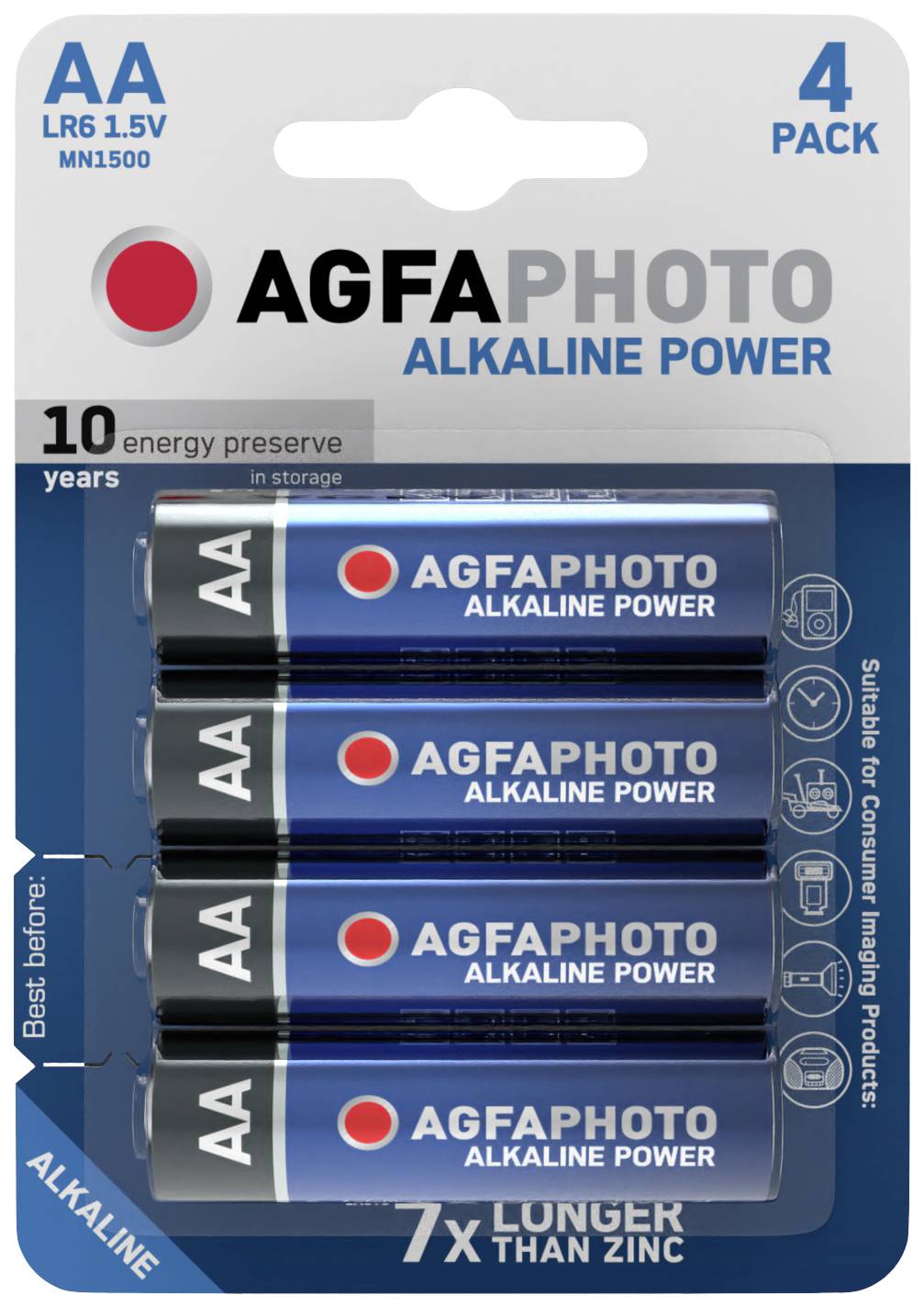 AgfaPhoto Power LR6 Pile LR6 (AA) alcaline(s) 1.5 V 4 pc(s)