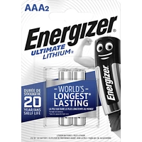 Energizer Ultimate FR03 Pile LR3 (AAA) lithium 1250 mAh 1.5 V 2 pc(s) Energizer Ultimate FR03 Pile LR3 (AAA) lithium 1250 mAh 1.5 V 2 pc(s)