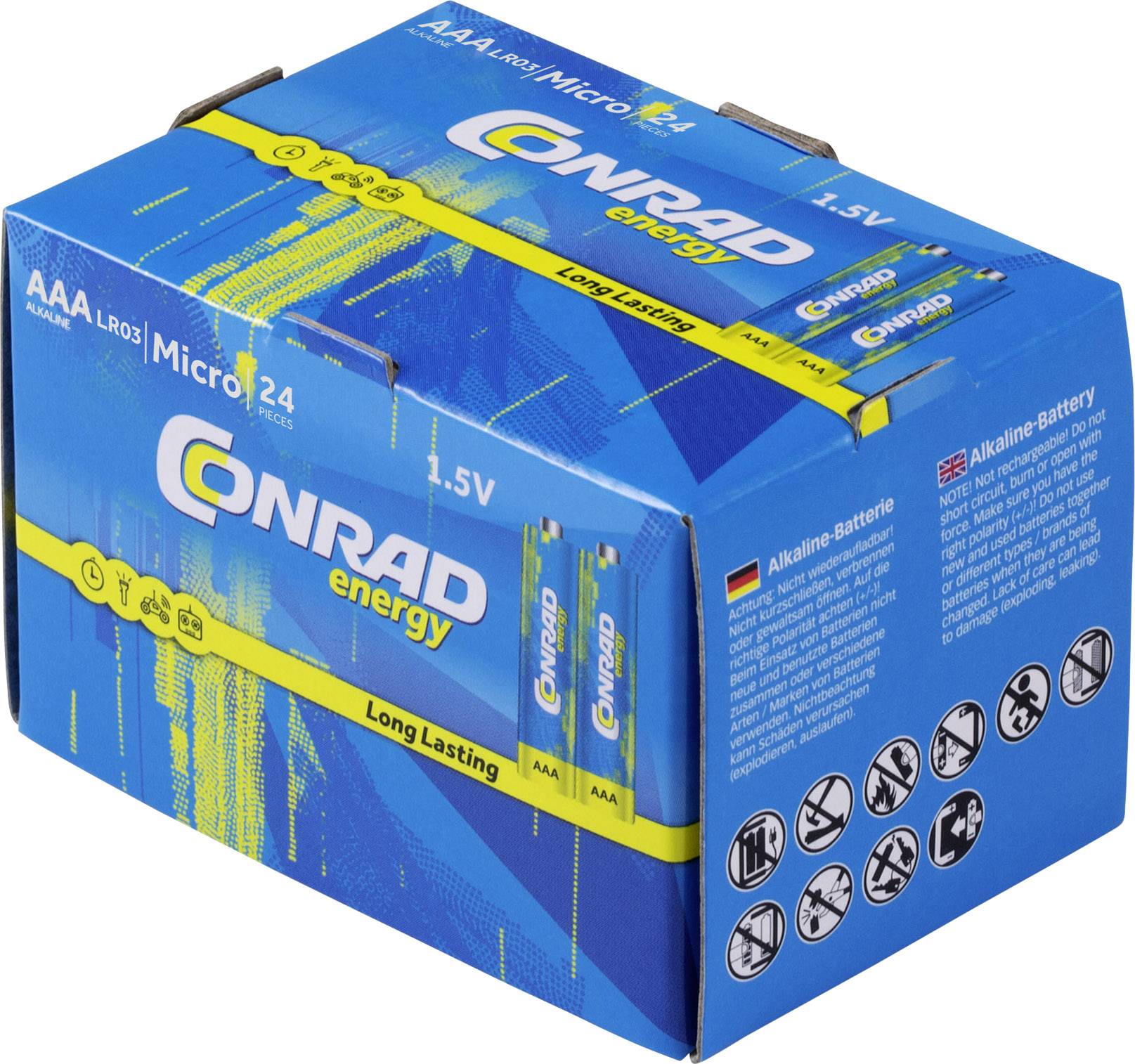 Pile LR3 (AAA) alcaline(s) energy LR03 1.5 V 24 pc(s)