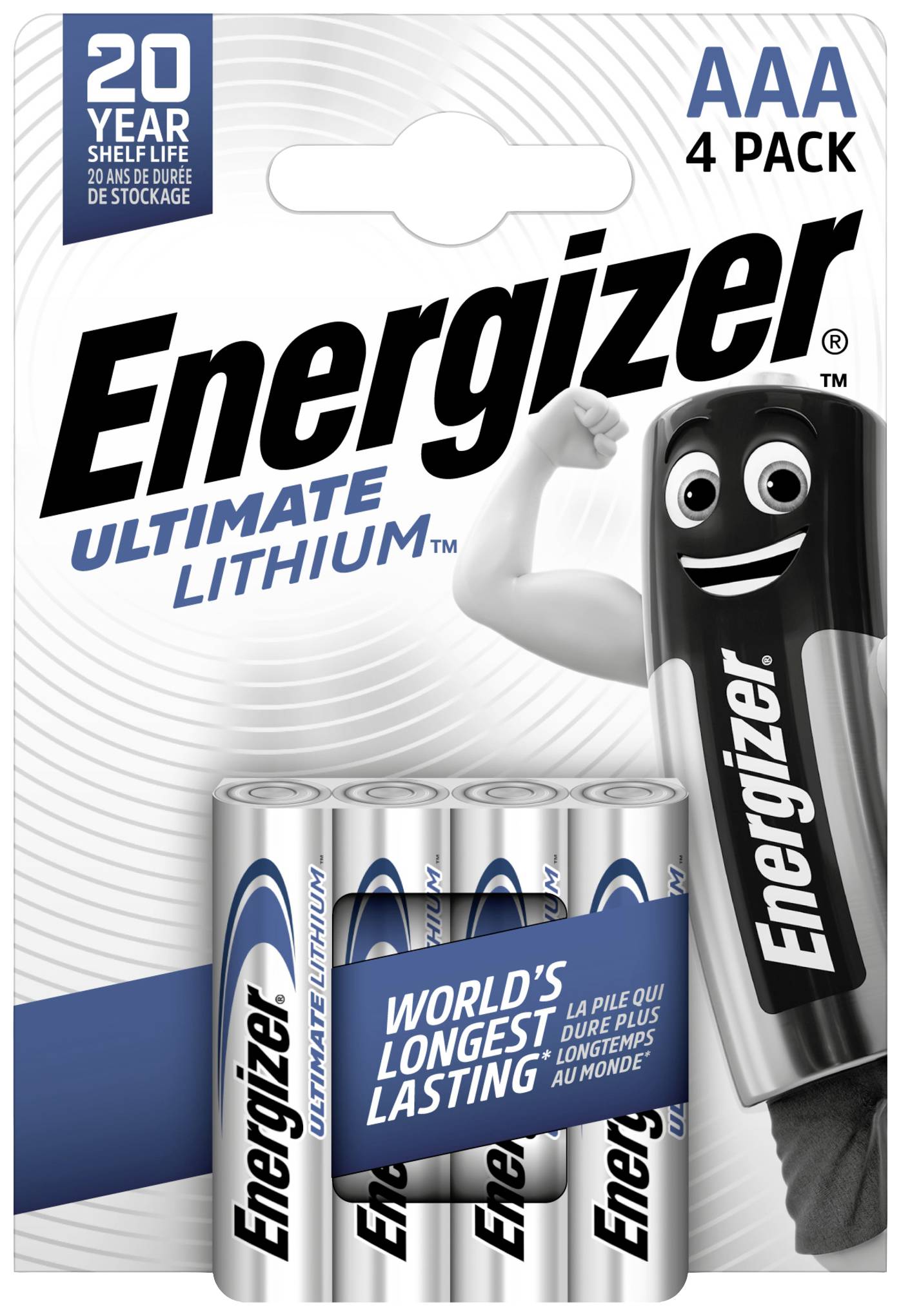 Pile LR3 (AAA) Energizer Ultimate FR03 lithium 1250 mAh 1.5 V 4 pc(s)