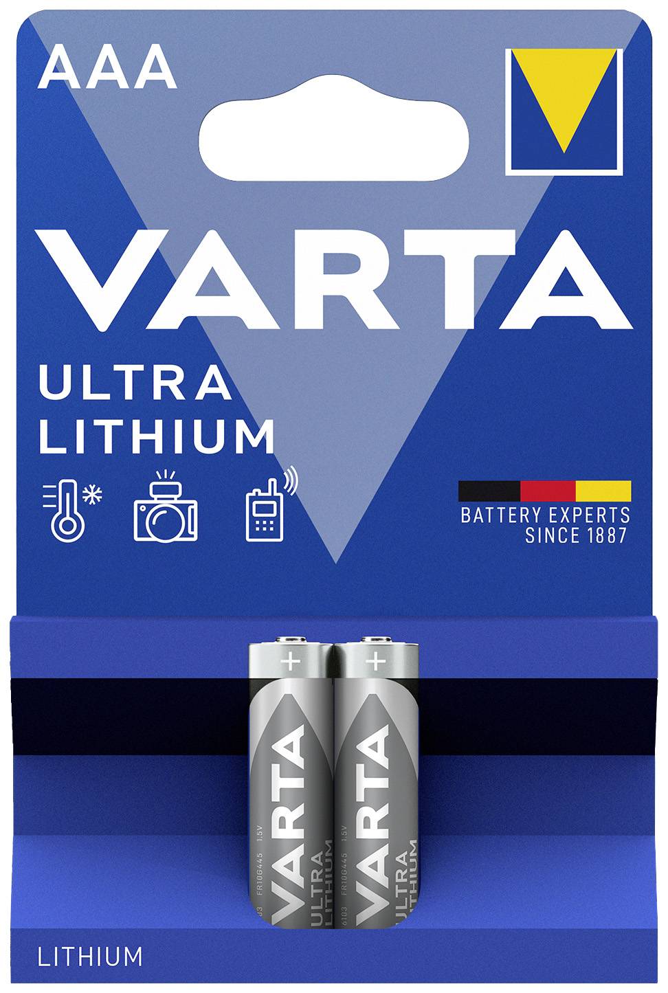 Pile LR3 (AAA) lithium Varta LITHIUM AAA Bli 2 1100 mAh 1.5 V 2 pc(s)