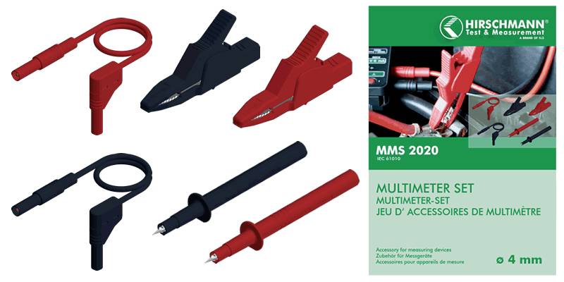 SKS Hirschmann MMS 2020 Set de cordons de mesure de sécurité Banane mâle 4 mm Banane mâle 4 mm 1.00 m noir, rouge 1 pc(s)