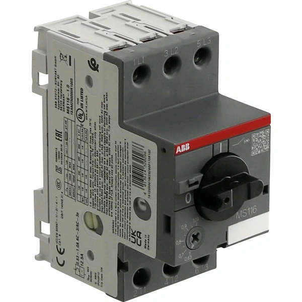 Disjoncteur de protection moteur réglable ABB MS 116-1,0 1SAM 250 000 R1005 690 V/AC 1 A 1 pc(s) Disjoncteur de protection moteur réglable ABB MS 116-1,0 1SAM 250 000 R1005 690 V/AC 1 A 1 pc(s)