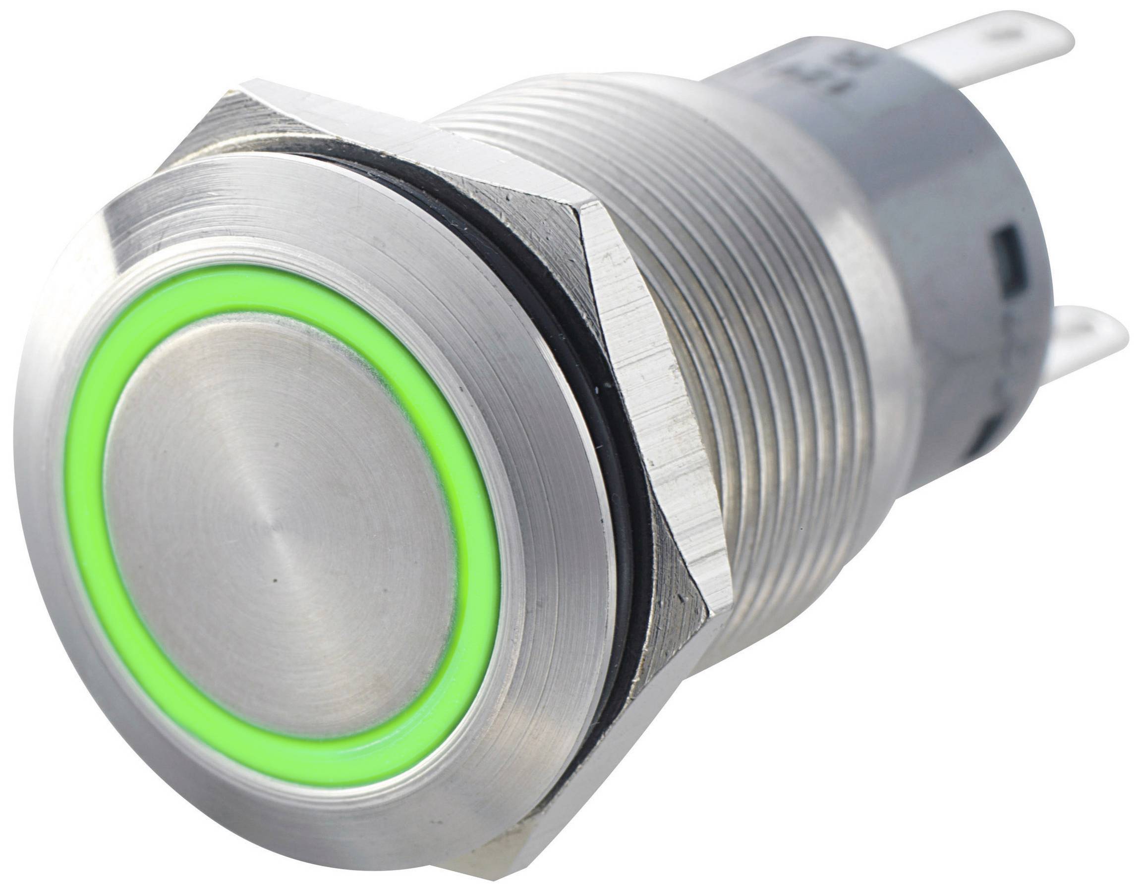 Bouton-poussoir antivandalisme TRU COMPONENTS LAS1-AGQ-22E, GN 701312 250 V/AC 5 A 2 x On/(On) IP67 à rappel 1 pc(s)