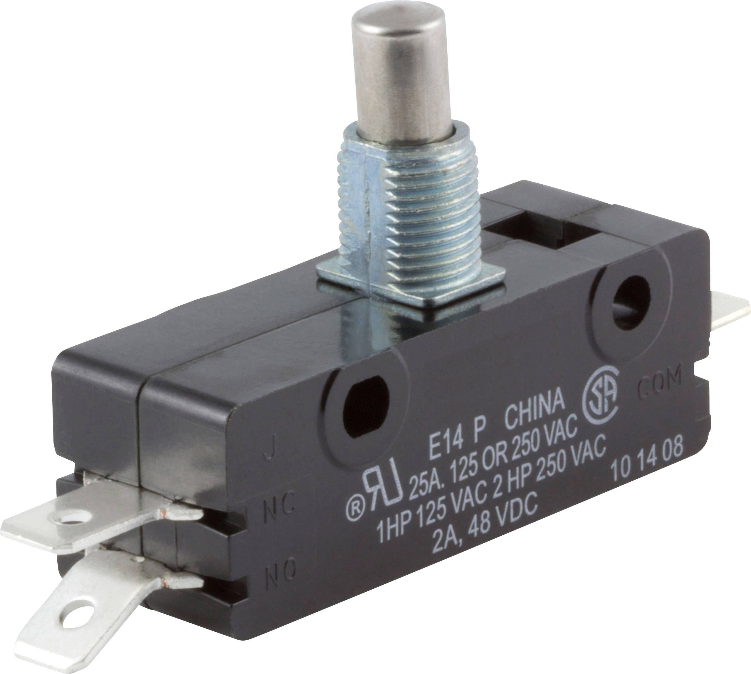 ZF E14-00M Microrupteur E14-00M 250 V/AC 25 A 1 x On/(On) à rappel 1 pc(s)