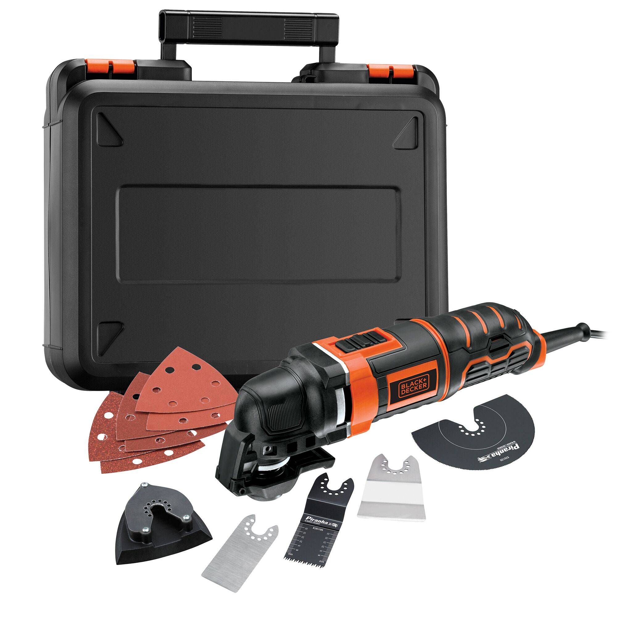 Black & Decker MT300KA MT300KA-QS Outil multifonction + accessoires, + mallette 13 pièces 300 W