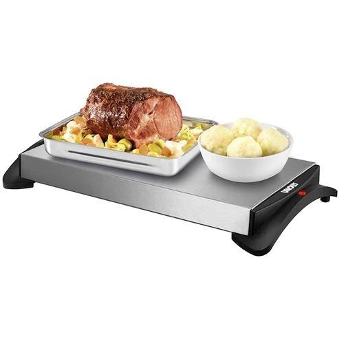 Plaque de maintien au chaud Unold 58815 1100 W argent-noir