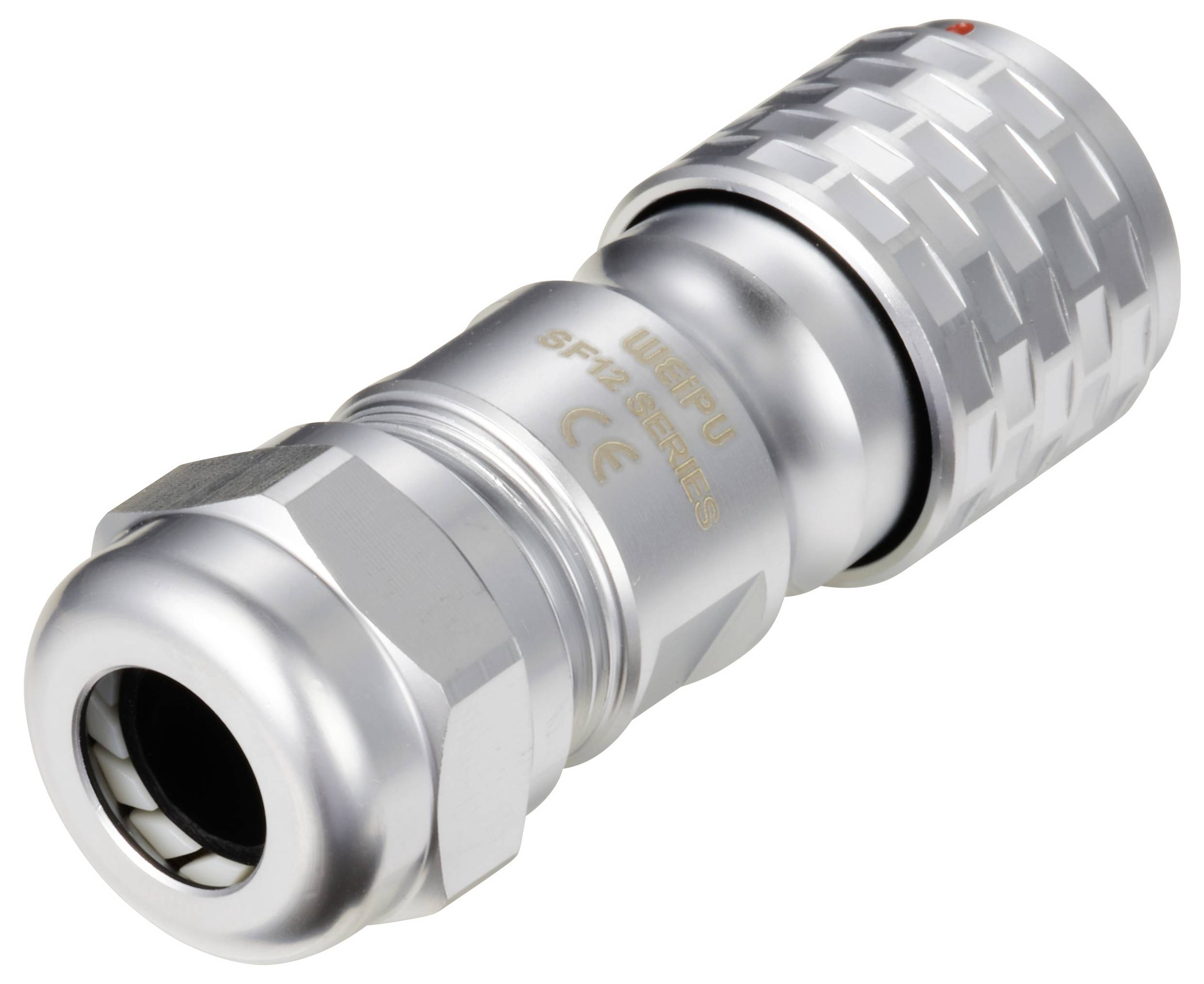 circulaire mâle, droit Ø 12 7 pôles 125 V/AC 5 A IP67 Push-Pull Weipu SF1210/P7 II