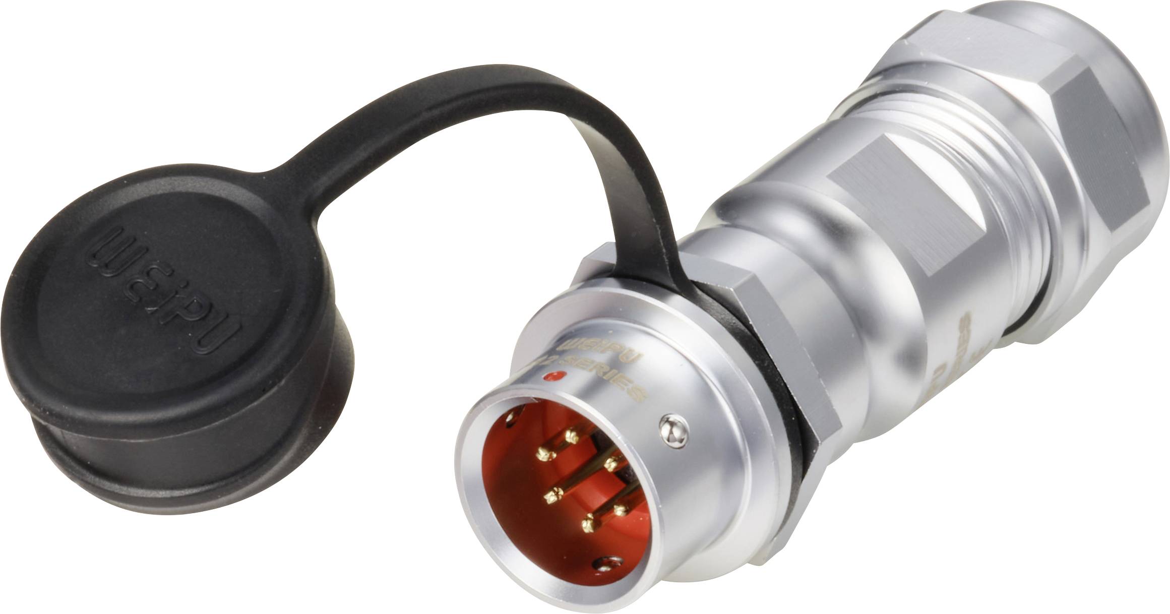 circulaire mâle, droit Ø 12 6 pôles 125 V/AC 5 A IP67 Push-Pull Weipu SF1211/P6 II