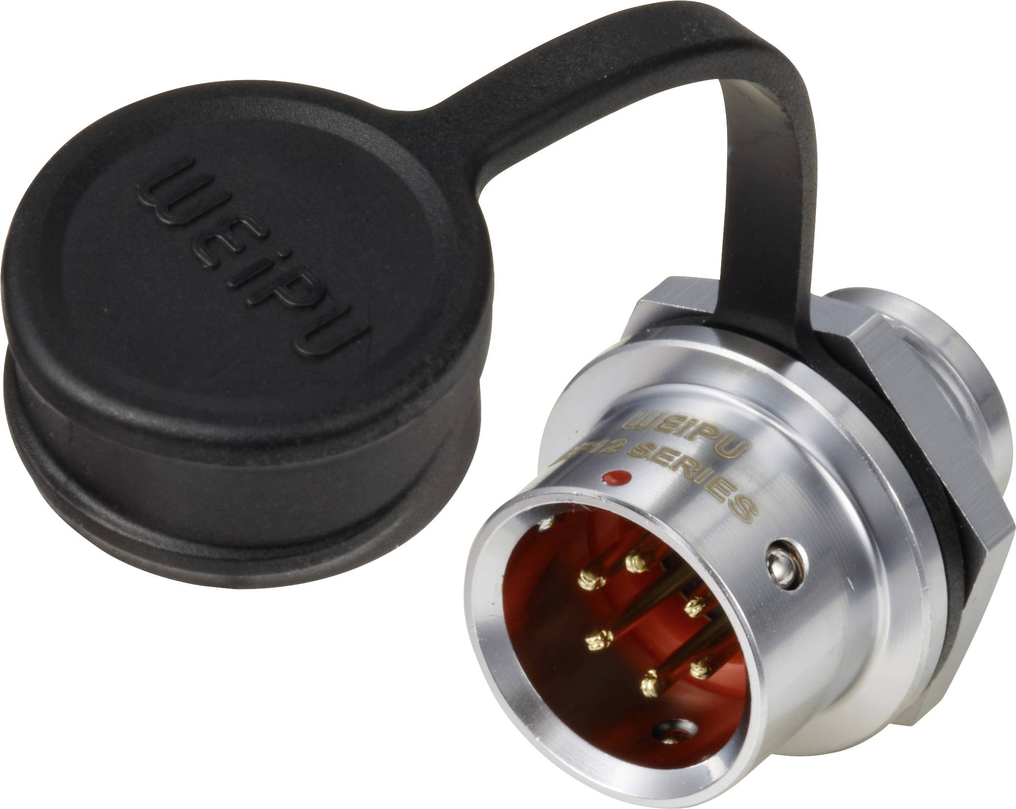 circulaire mâle, droit Ø 12 6 pôles 125 V/AC 5 A IP67 Push-Pull Weipu SF1212/P6