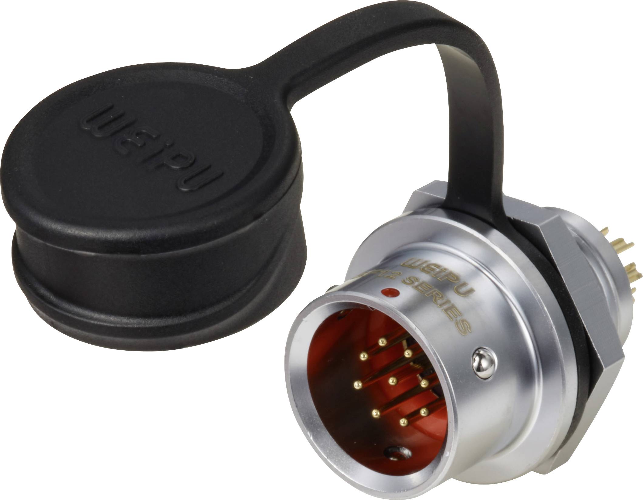 circulaire mâle, droit Ø 12 9 pôles 125 V/AC 3 A IP67 Push-Pull Weipu SF1212/P9