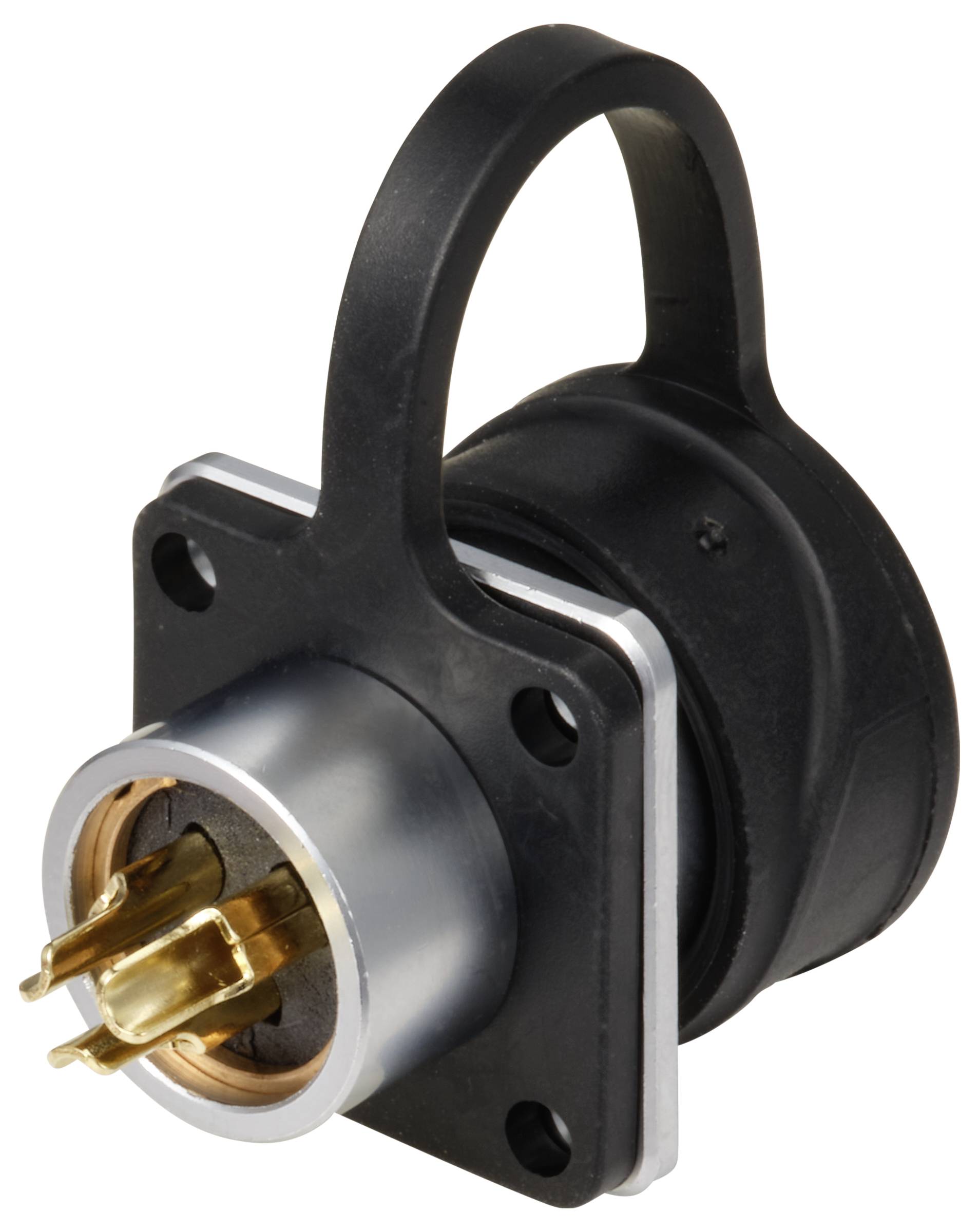 Embase à bride circulaire mâle, droit Ø 12 3 pôles 250 V/AC 13 A IP67 Push-Pull Weipu SF1213/P3