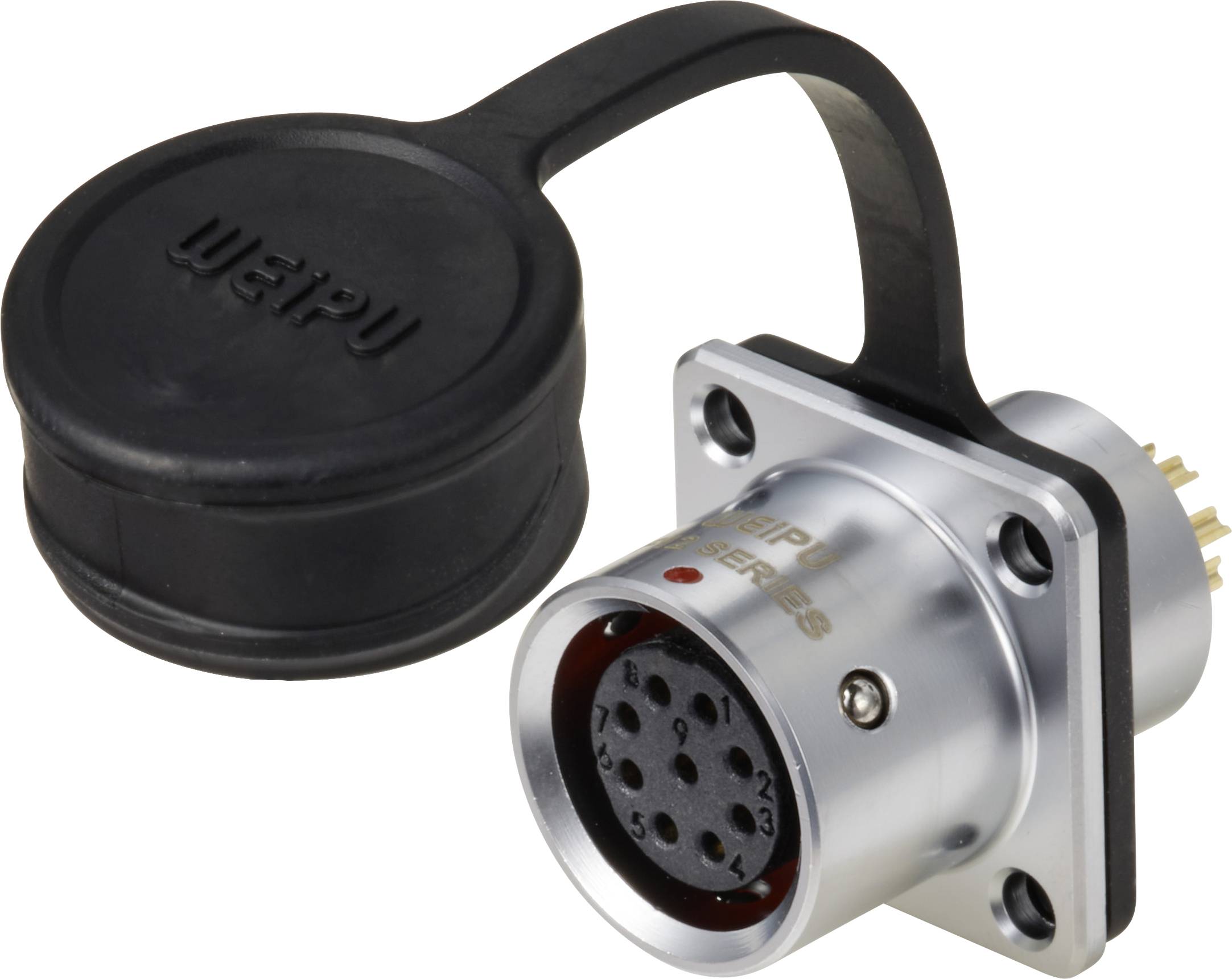 circulaire femelle, droit Ø 12 9 pôles 125 V/AC 3 A IP67 Push-Pull Weipu SF1213/S9