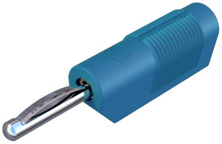 Fiche banane mâle Ø de la broche: 4 mm SKS Hirschmann VSB 20 930435102 bleu