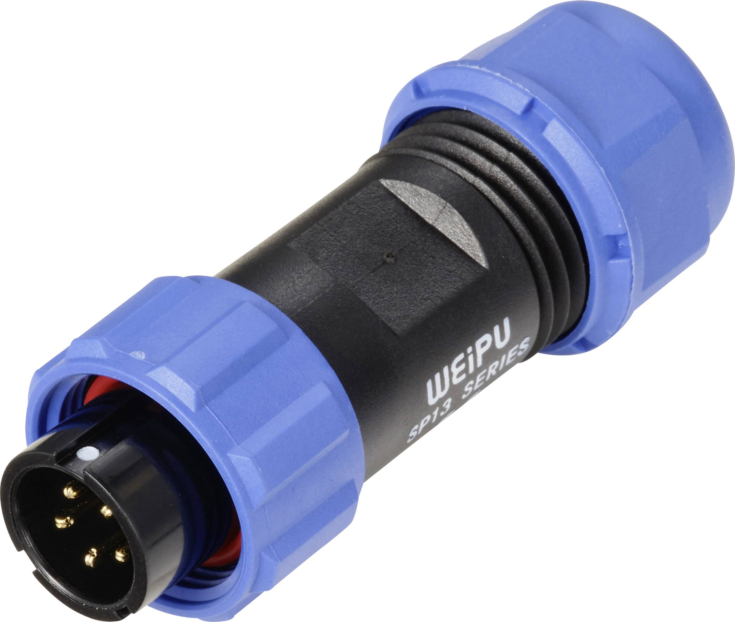 connecteur de cable mâle, droit 5 pôles 5 A 180 V/AC IP68 Weipu SP1310 / P 5 II