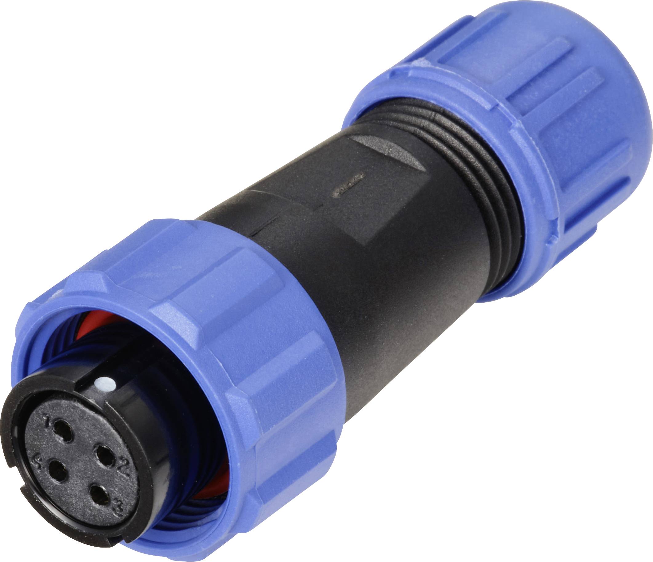 connecteur de cable femelle, droit 4 pôles 5 A 200 V/AC IP68 Weipu SP1310 / S 4 I