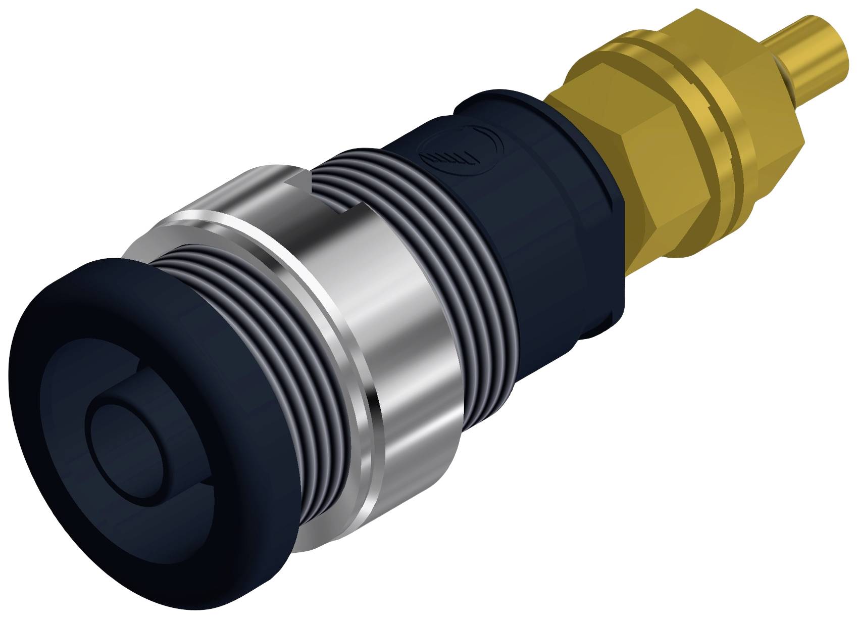 Douille banane de sécurité Ø de la broche: 4 mm SKS Hirschmann SEB 2600 G M4 972354100 noir 1 pc(s)