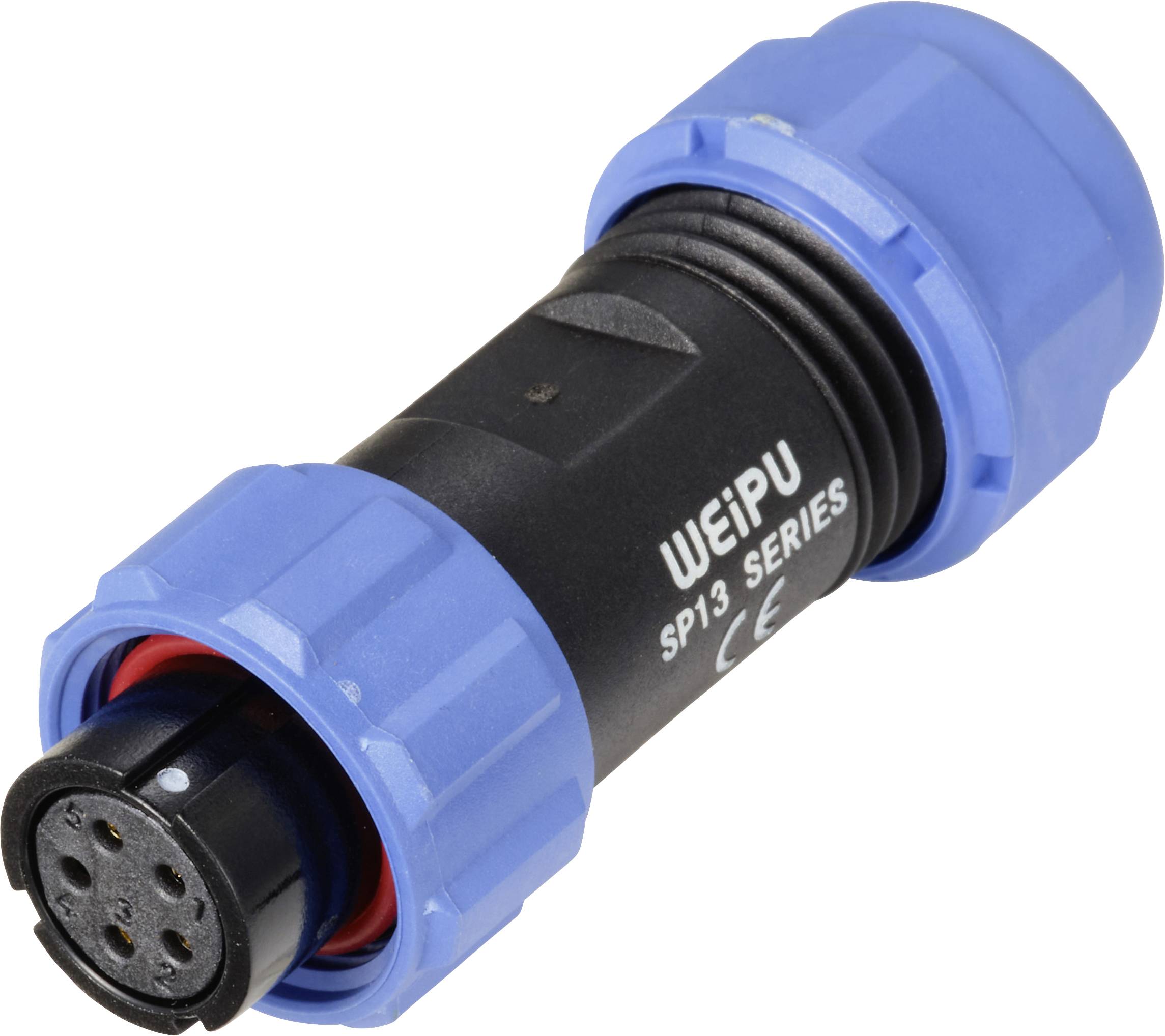 connecteur de cable femelle, droit 5 pôles 5 A 180 V/AC IP68 Weipu SP1310 / S 5 II