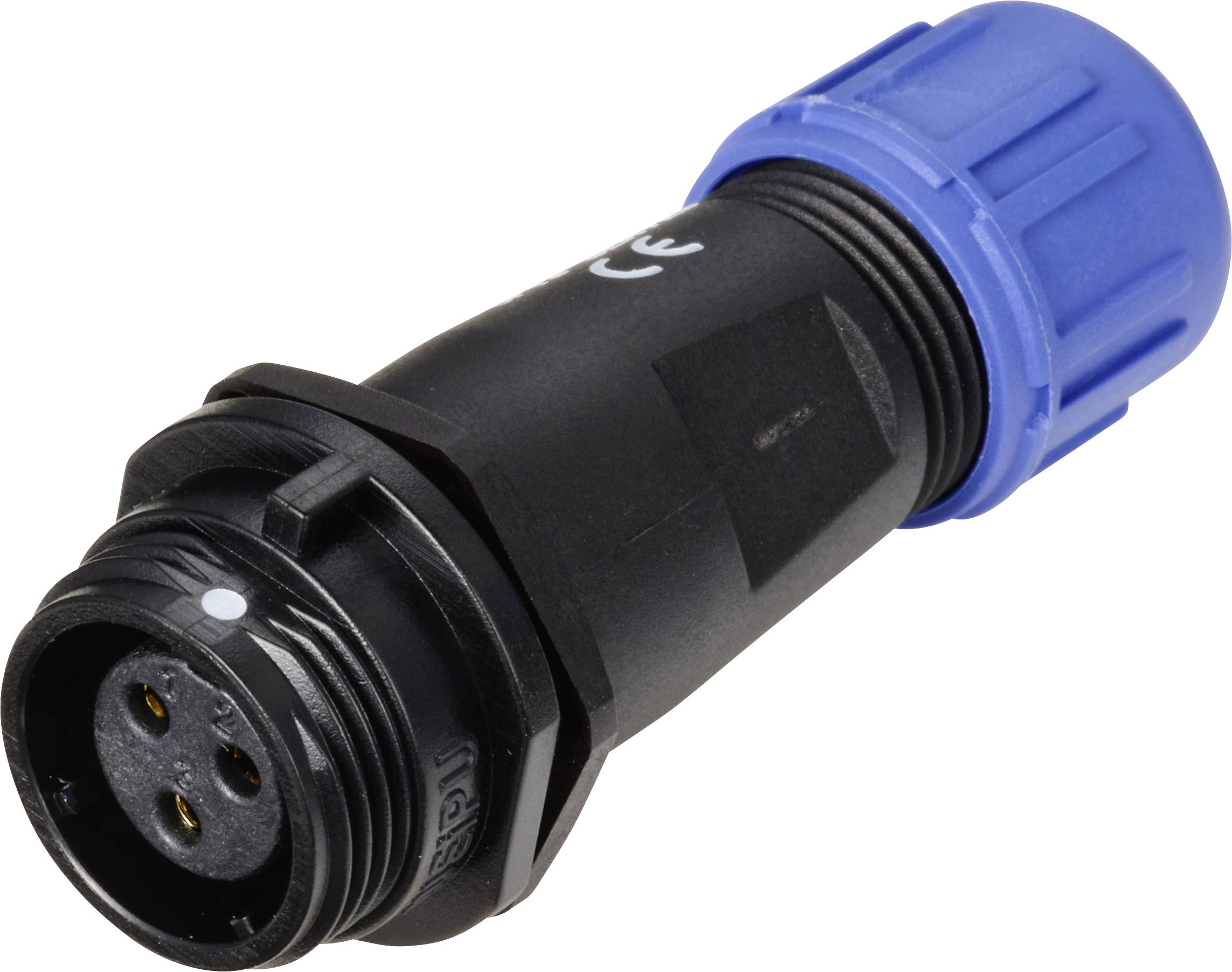 Connecteur de câble femelle, droit In Line 3 pôles 13 A 250 V/AC IP68 Weipu SP1311 / S 3 I