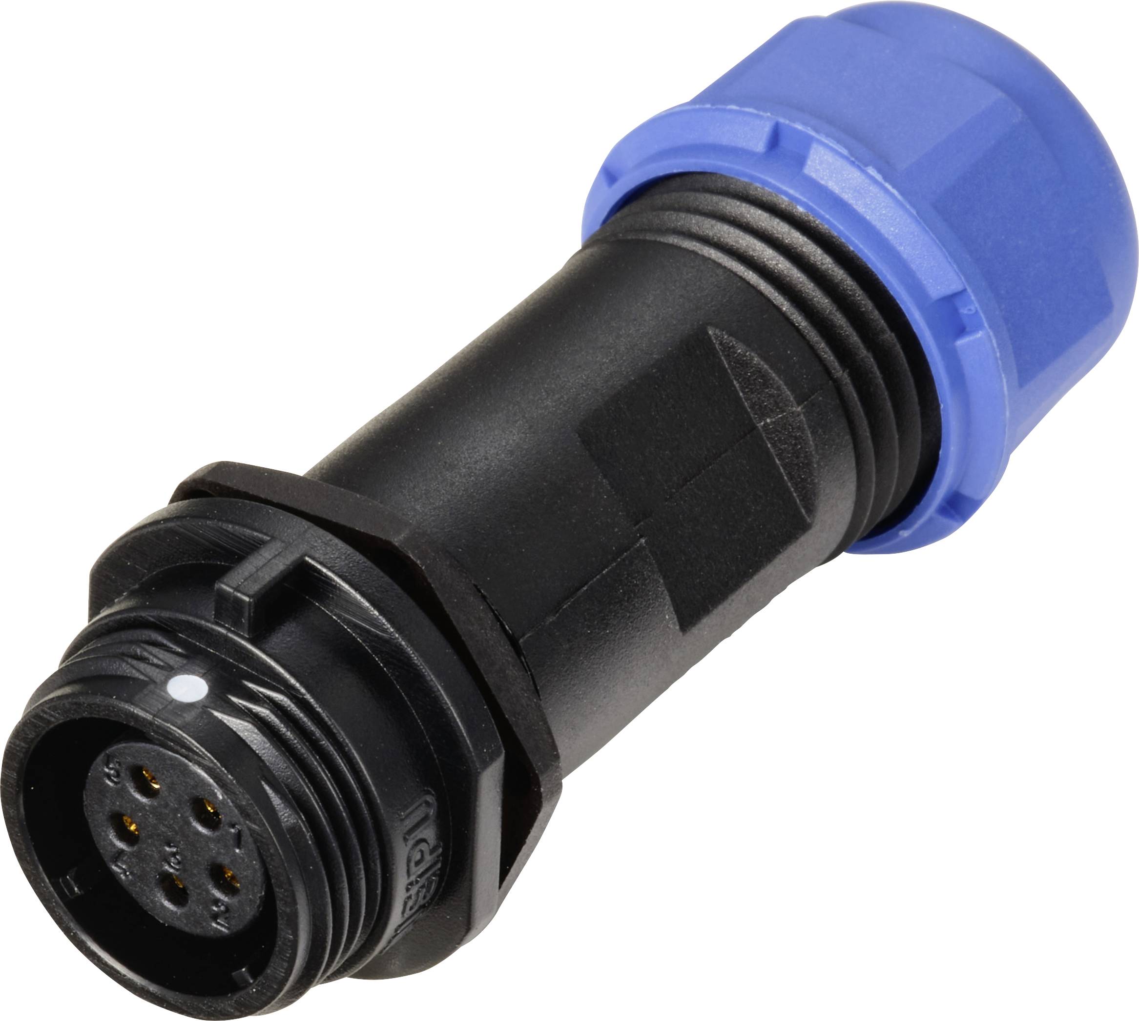 Connecteur de câble femelle, droit In Line 5 pôles 5 A 180 V/AC IP68 Weipu SP1311 / S 5 II