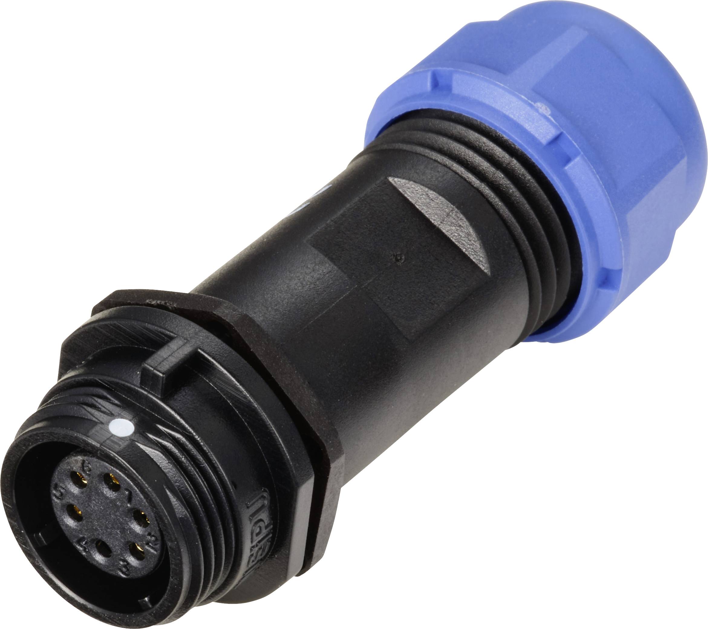 Connecteur de câble femelle, droit In Line 6 pôles 5 A 125 V/AC IP68 Weipu SP1311 / S 6 II