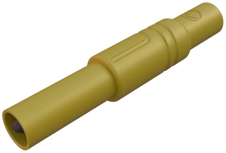 Fiche banane mâle de sécurité Ø de la broche: 4 mm SKS Hirschmann LAS S G 934097103 jaune 1 pc(s)