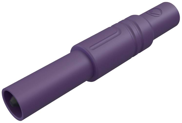 Fiche banane mâle de sécurité Ø de la broche: 4 mm SKS Hirschmann LAS S G 934097109 violet