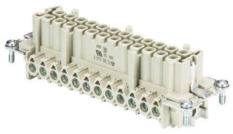 Wieland 70.300.2440.0 Insert femelle BAS Nombre total de pôles 24 + PE 1 pc(s)