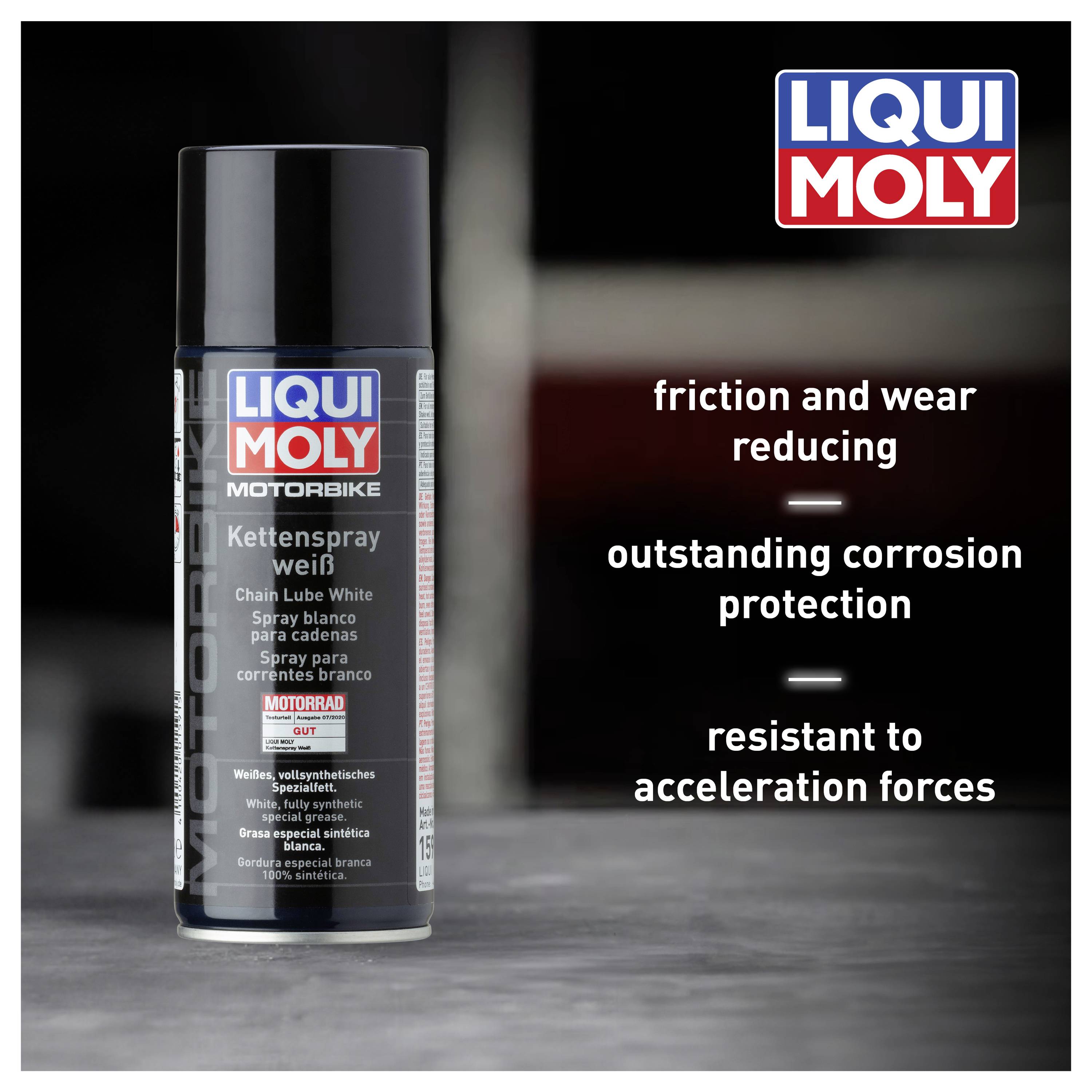 Liqui Moly 1591 Chain Lube White Lubrifiant pour chaîne 400 ml