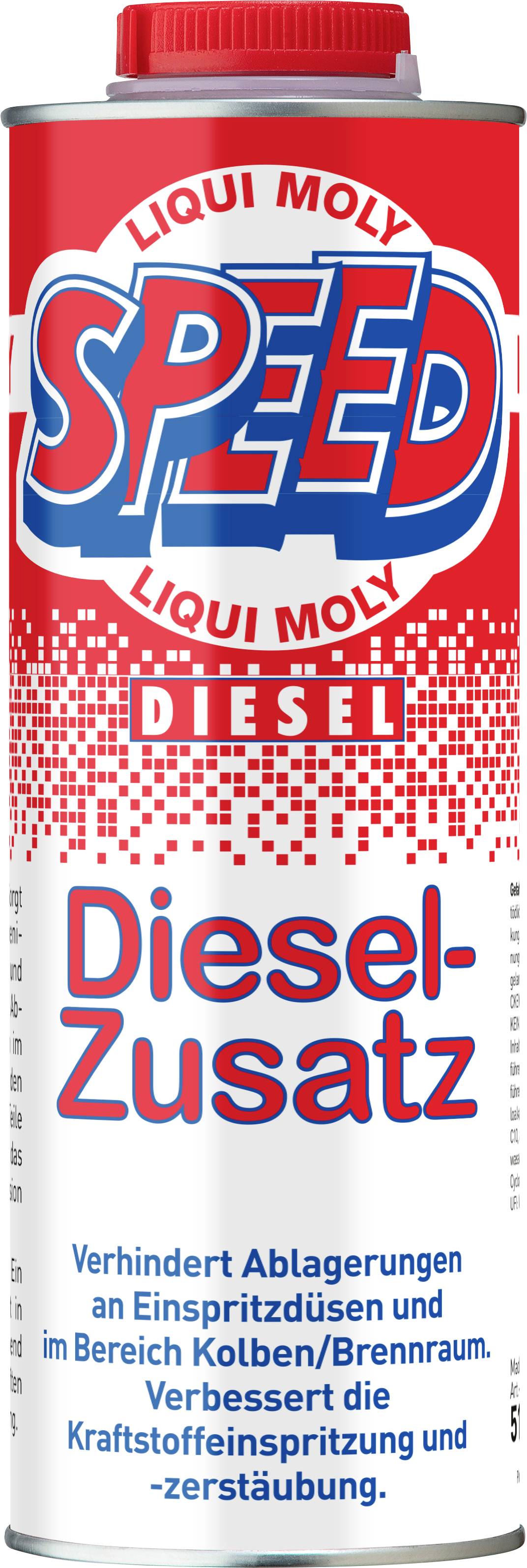 Liqui Moly SPEED Diesel-Additiv in einem Kanister mit der Bezeichnung „Diesel-Zusatz