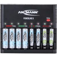 Chargeur de piles rondes NiCd, NiMH Ansmann Powerline 8 Chargeur de piles rondes NiCd, NiMH Ansmann Powerline 8