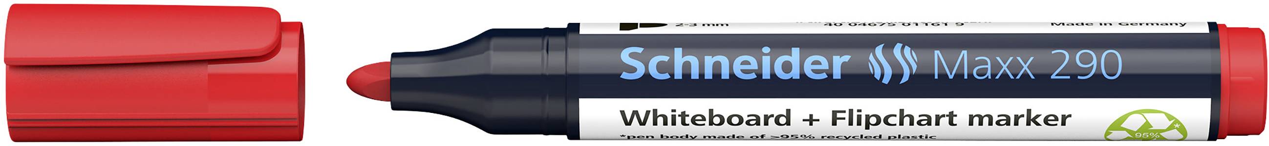 Schneider 129002 Maxx 290 Marqueur tableau blanc rouge