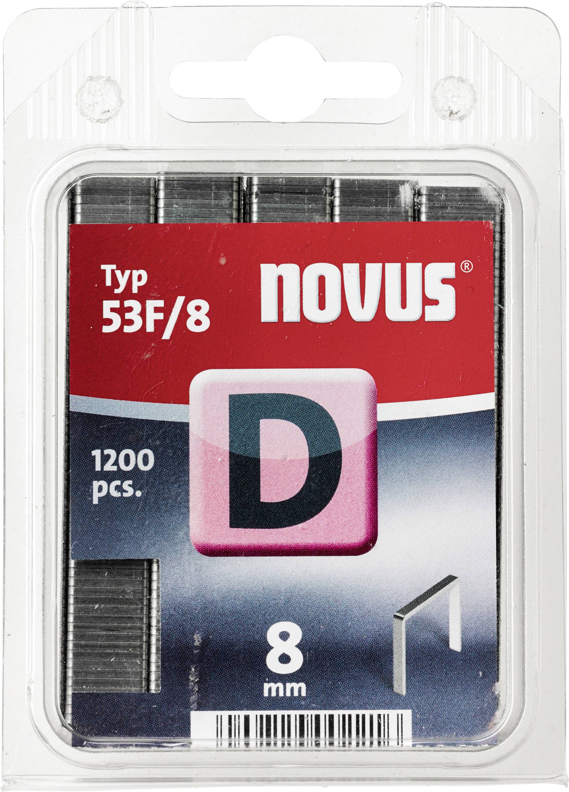 Agrafes à fil plat type D53F/8 1200 pces Novus
