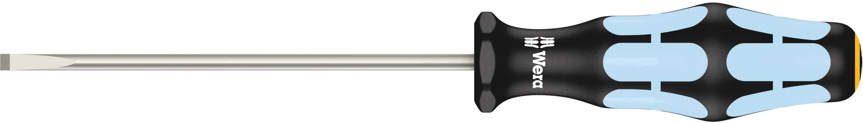 Un tournevis cruciforme avec poignée ergonomique antidérapante en noir et bleu.